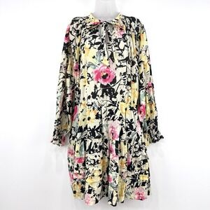 Lauren Ralph Lauren Dress Women 16 Floral Voile Beachy Boho Tropical Lightweight
